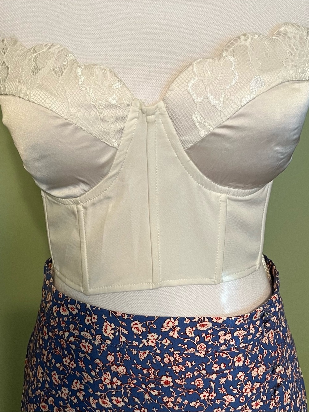 White Strapless Top, Bustier by “Misguided” - Size 10